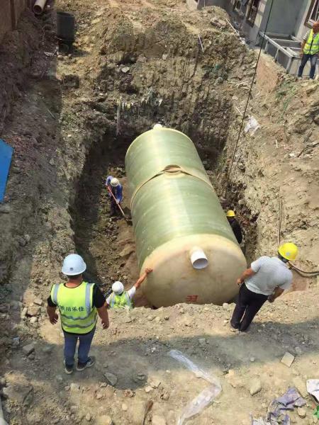 张掖地区南部县养猪场玻璃钢化粪池项目